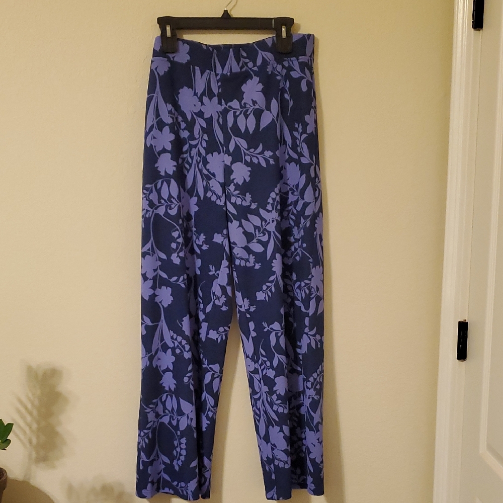 Floral Blue Women's Pants